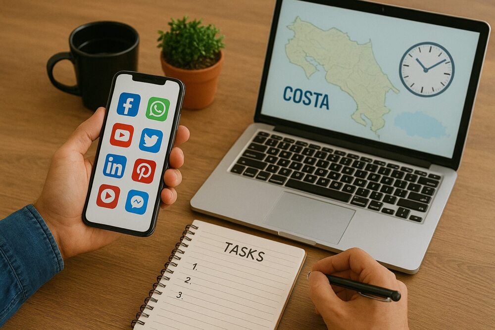 ¿Cómo manejo las redes sociales de mi negocio en Costa Rica sin perder tiempo?