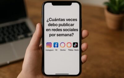¿Cuántas veces debo publicar en redes sociales por semana?