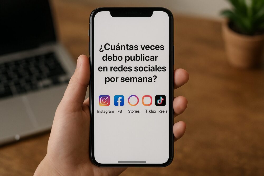 ¿Cuántas veces debo publicar en redes sociales por semana?